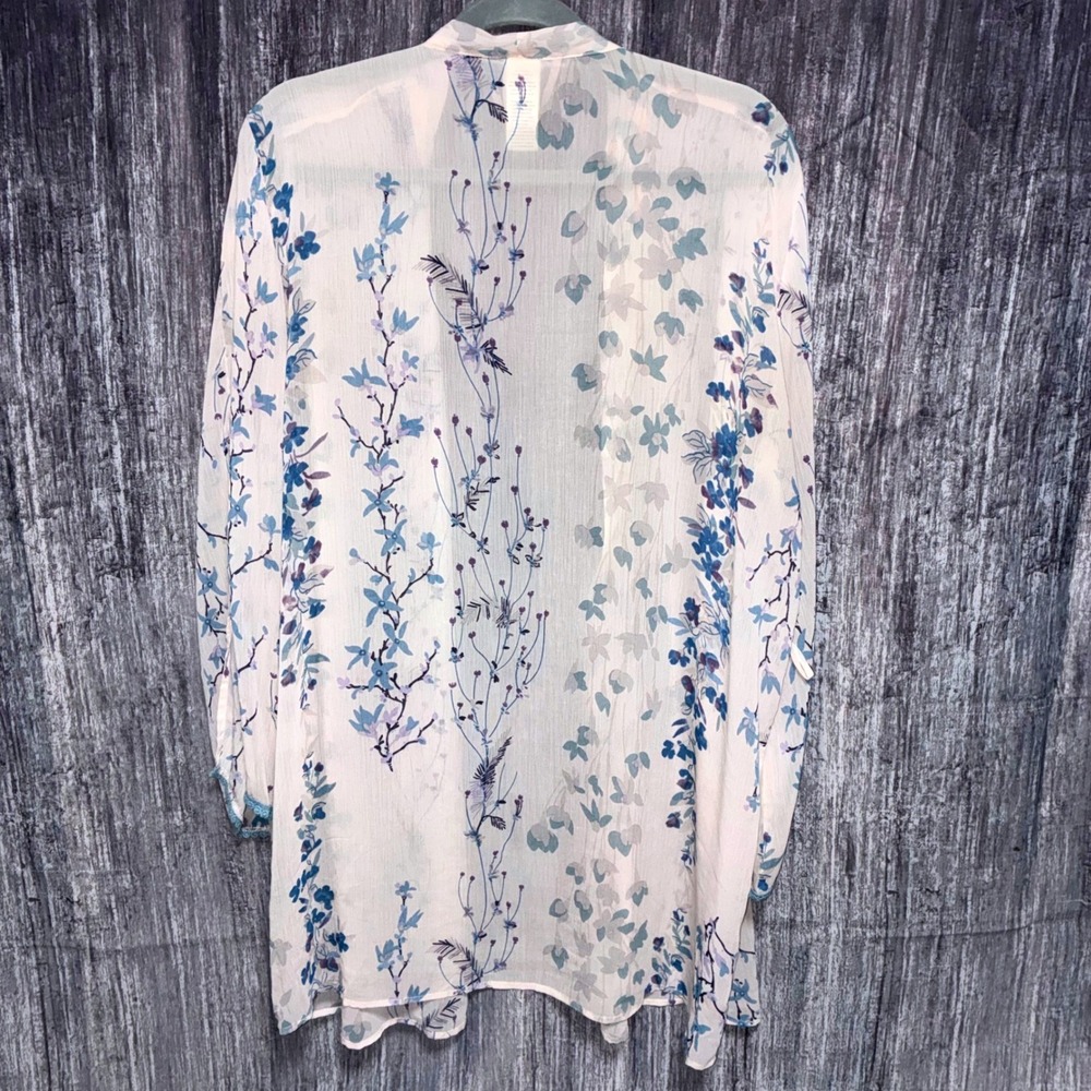 In Bloom by Jonquil Sheer Floral Midi Robe Women Size M/L (NO BELT)‎ - Picture 2 of 9